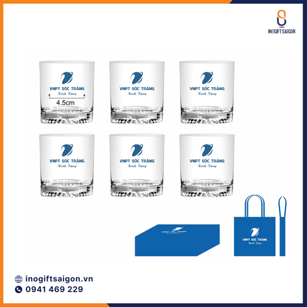 Bộ ly thủy tinh 6 cái: Quà tặng doanh nghiệp giá rẻ 