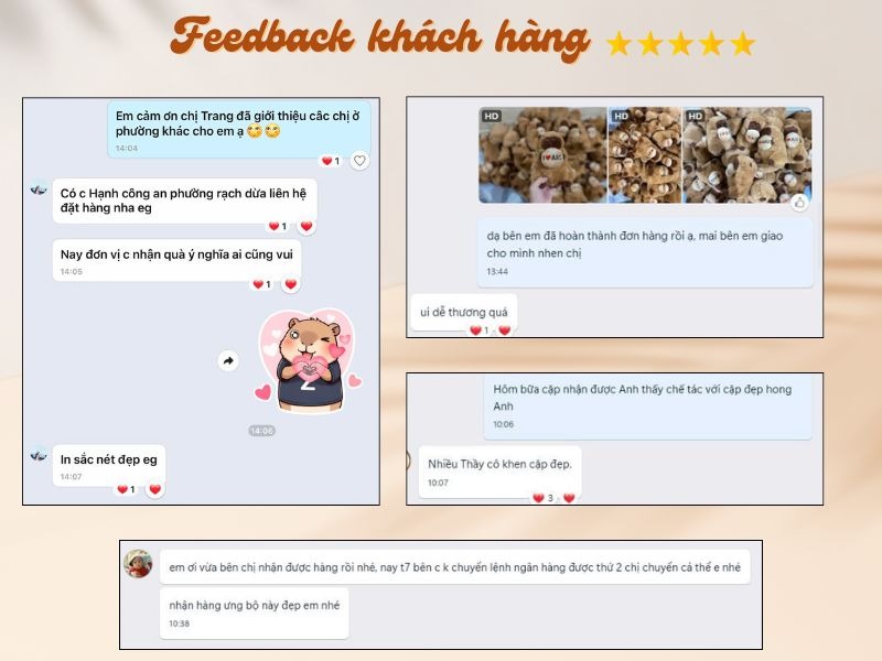 Feedback khách hàng tại Inogift Sài Gòn